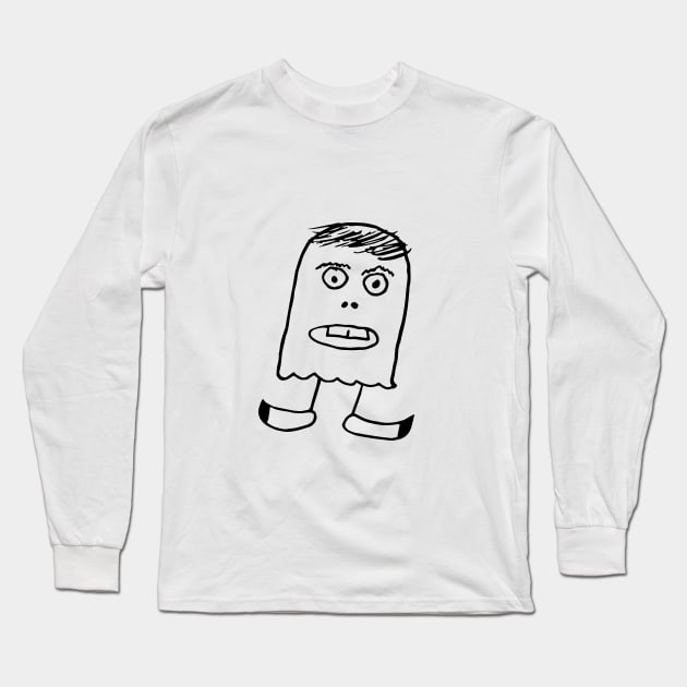 Booger, Casper The Ghosts Teenage Brother In A Band Long Sleeve T-Shirt by G-Worthy